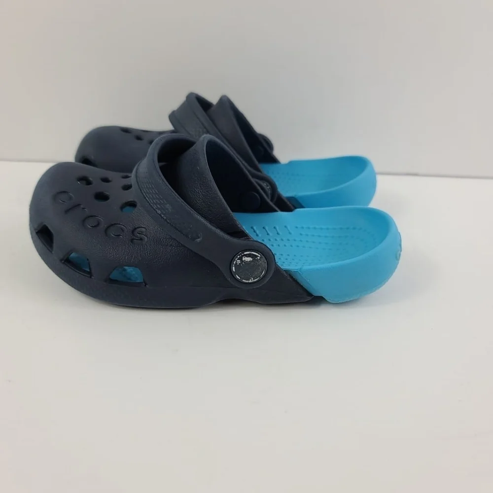 Crocs kids clog sandals blue Sz C10